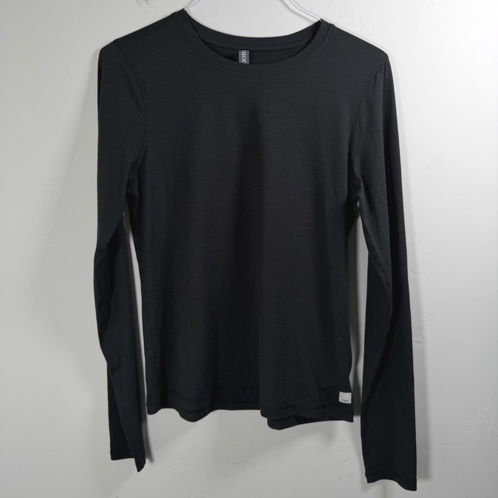 Vuori Womens Long Sleeve Lux Crew Top XL Charcoal Performance Athleisure VW1038